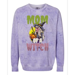 Mom Witch Design Halloween Witch Gift Colorblast Crewneck Sweatshirt