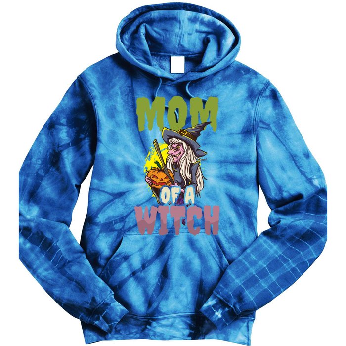 Mom Witch Design Halloween Witch Gift Tie Dye Hoodie