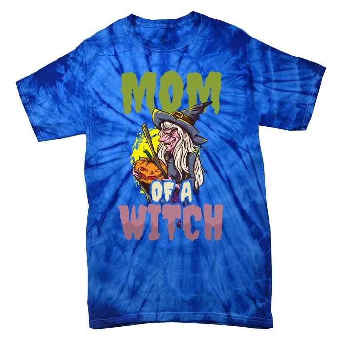 Mom Witch Design Halloween Witch Gift Tie-Dye T-Shirt