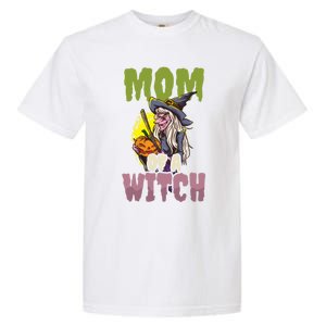 Mom Witch Design Halloween Witch Gift Garment-Dyed Heavyweight T-Shirt