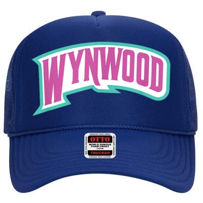 Miami Wynwood Design District For Tourist & Miami Locals High Crown Mesh Back Trucker Hat