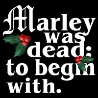 Marley Was Dead To Begin With Mistletoe Christmas Backpack