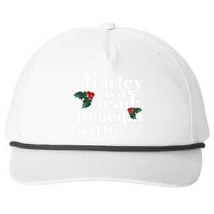 Marley Was Dead To Begin With Mistletoe Christmas Snapback Five-Panel Rope Hat