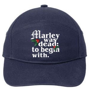 Marley Was Dead To Begin With Mistletoe Christmas 7-Panel Snapback Hat