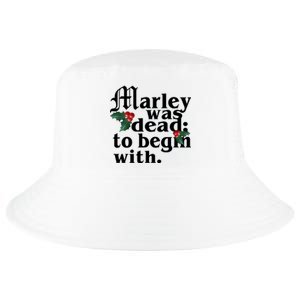 Marley Was Dead To Begin With Mistletoe Christmas Cool Comfort Performance Bucket Hat