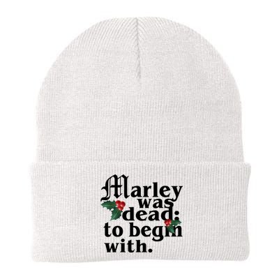 Marley Was Dead To Begin With Mistletoe Christmas Beanie