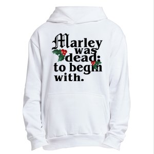 Marley Was Dead To Begin With Mistletoe Christmas Urban Pullover Hoodie