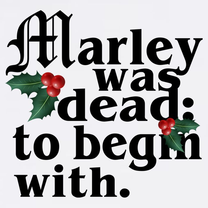 Marley Was Dead To Begin With Mistletoe Christmas Trucker Hat