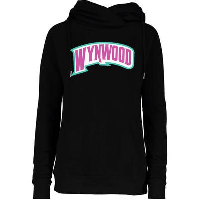 Miami Wynwood Design District For Tourist & Miami Locals Womens Funnel Neck Pullover Hood