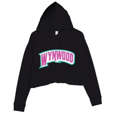 Miami Wynwood Design District For Tourist & Miami Locals Crop Fleece Hoodie