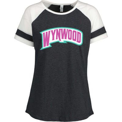 Miami Wynwood Design District For Tourist & Miami Locals Enza Ladies Jersey Colorblock Tee