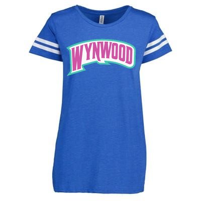 Miami Wynwood Design District For Tourist & Miami Locals Enza Ladies Jersey Football T-Shirt