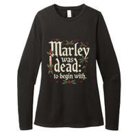 Marley Was Dead To Begin With Funny Novelty Christmas Womens CVC Long Sleeve Shirt