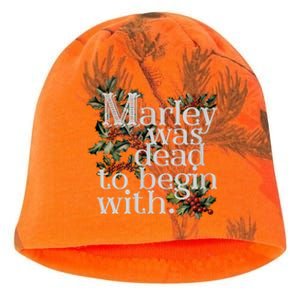 Marley Was Dead To Begin With Funny Novelty Christmas Kati - Camo Knit Beanie