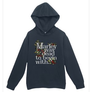 Marley Was Dead To Begin With Funny Novelty Christmas Urban Pullover Hoodie