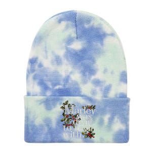 Marley Was Dead To Begin With Funny Novelty Christmas Tie Dye 12in Knit Beanie