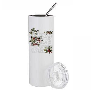 Marley Was Dead To Begin With Funny Novelty Christmas Stainless Steel Tumbler