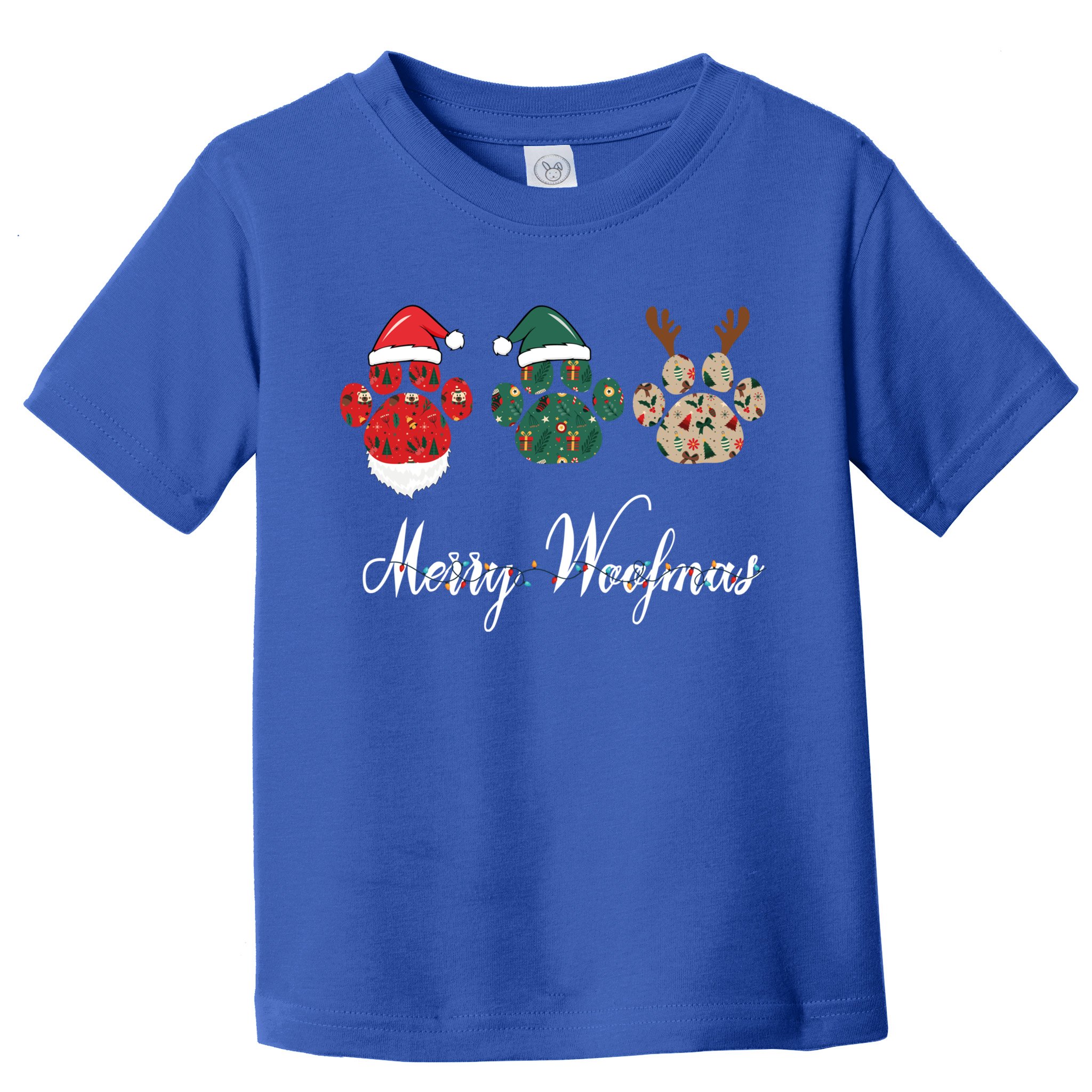 Merry Woofmas Dog Christmas Paw Gift Toddler T-Shirt
