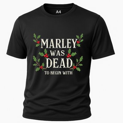 Marley Was Dead To Begin With Christmas Xmas Cooling Performance Crew T-Shirt