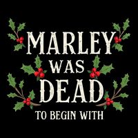 Marley Was Dead To Begin With Christmas Xmas Full-Length Apron With Pockets