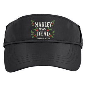 Marley Was Dead To Begin With Christmas Xmas Adult Drive Performance Visor