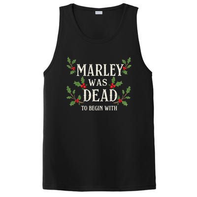 Marley Was Dead To Begin With Christmas Xmas PosiCharge Competitor Tank