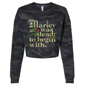 Marley Was Dead To Begin With Cropped Pullover Crew