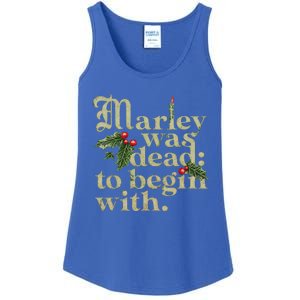 Marley Was Dead To Begin With Ladies Essential Tank