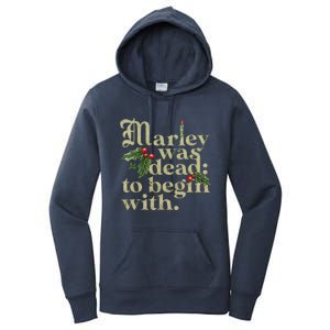 Marley Was Dead To Begin With Women's Pullover Hoodie