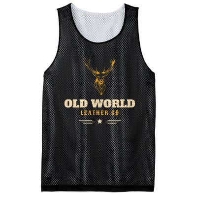 Monster Whitetail Deer Old World Leather Mesh Reversible Basketball Jersey Tank