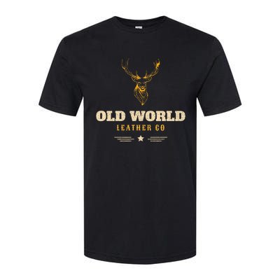 Monster Whitetail Deer Old World Leather Softstyle CVC T-Shirt