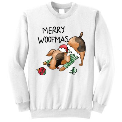 Merry Woofmas Dog Christmas Sweatshirt