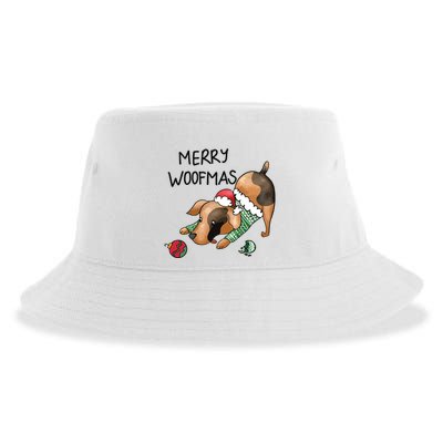 Merry Woofmas Dog Christmas Sustainable Bucket Hat