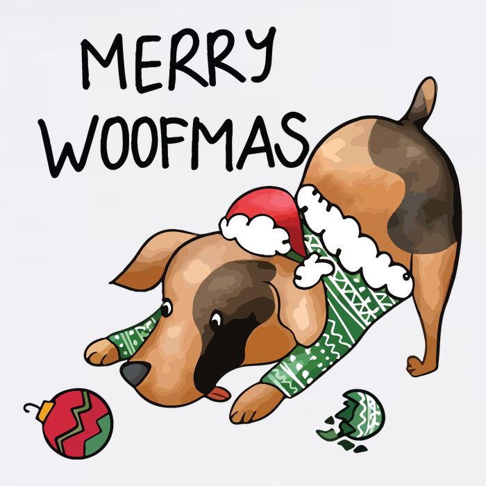 Merry Woofmas Dog Christmas Sustainable Bucket Hat