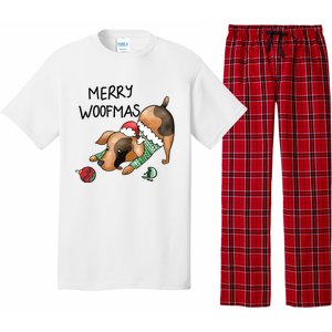 Merry Woofmas Dog Christmas Pajama Set