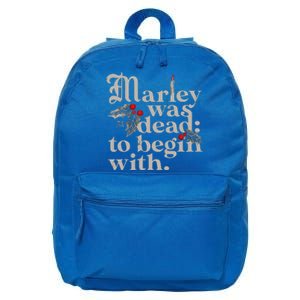 Marley Was Dead To Begin With 16 in Basic Backpack