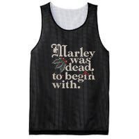 Marley Was Dead To Begin With Funny Quote Mesh Reversible Basketball Jersey Tank