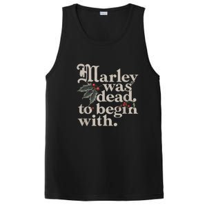 Marley Was Dead To Begin With Funny Quote PosiCharge Competitor Tank