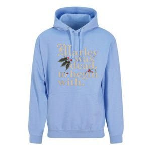 Marley Was Dead To Begin With Funny Quote Unisex Surf Hoodie