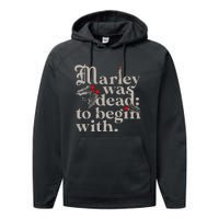 Marley Was Dead To Begin With Performance Fleece Hoodie