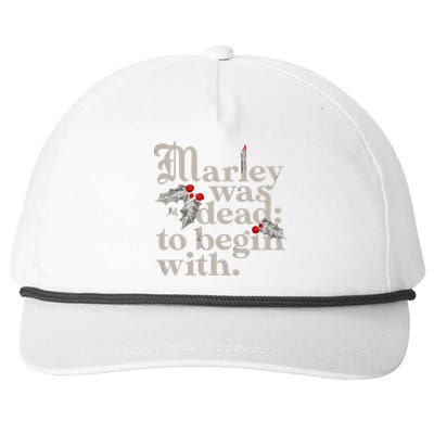 Marley Was Dead To Begin With Snapback Five-Panel Rope Hat