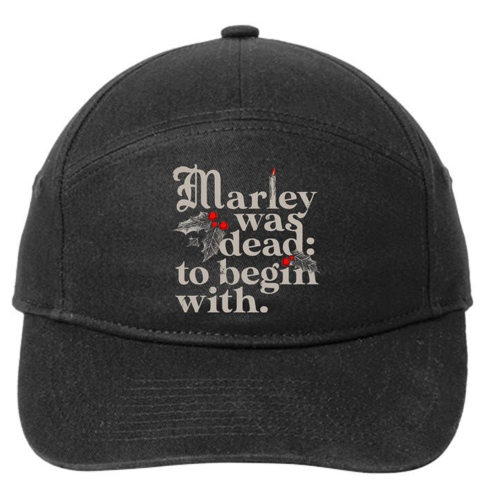 Marley Was Dead To Begin With 7-Panel Snapback Hat