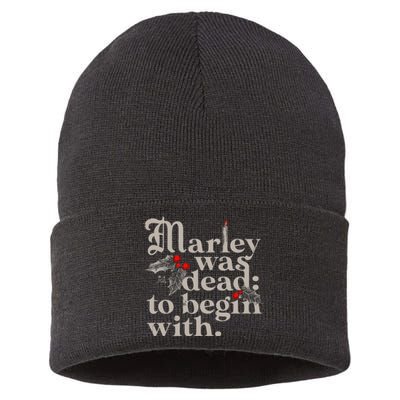 Marley Was Dead To Begin With Sustainable Knit Beanie