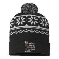 Marley Was Dead To Begin With USA-Made Snowflake Beanie