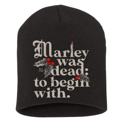 Marley Was Dead To Begin With Short Acrylic Beanie