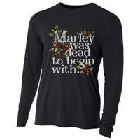 Marley Was Dead To Begin With Funny Novelty Christmas Cooling Performance Long Sleeve Crew