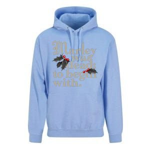 Marley Was Dead To Begin With Funny Quote Xmas Unisex Surf Hoodie