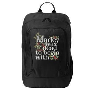 Marley Was Dead: To Begin With Funny Novelty Christmas City Backpack