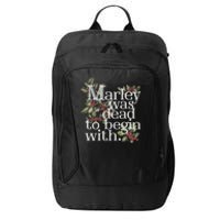 Marley Was Dead: To Begin With Funny Novelty Christmas City Backpack