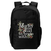 Marley Was Dead: To Begin With Funny Novelty Christmas Daily Commute Backpack